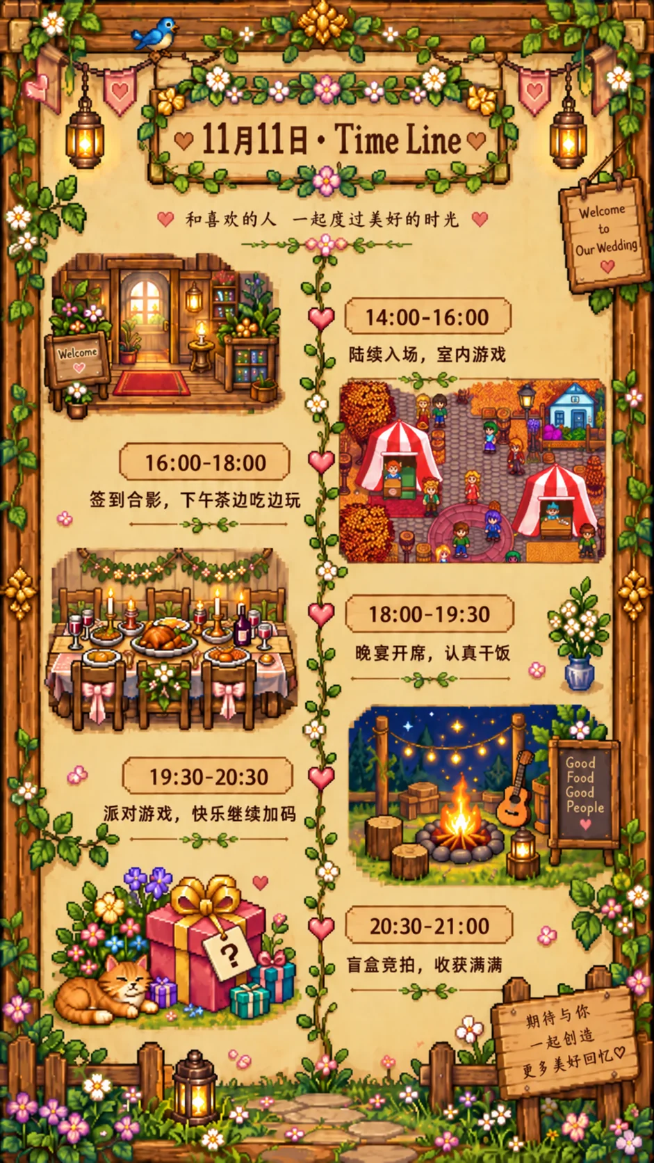 11月11日婚礼活动时间线