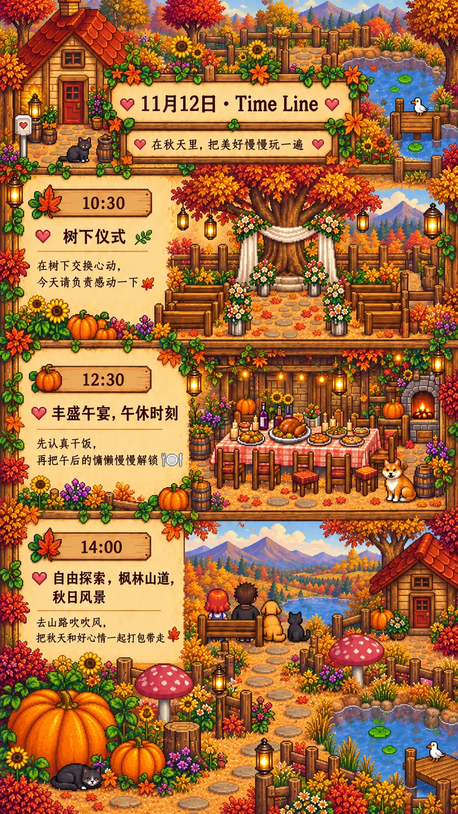 11月12日婚礼活动时间线